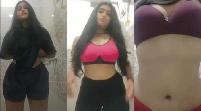 Sexy Girl Pressing Her Boobs Hot Video
